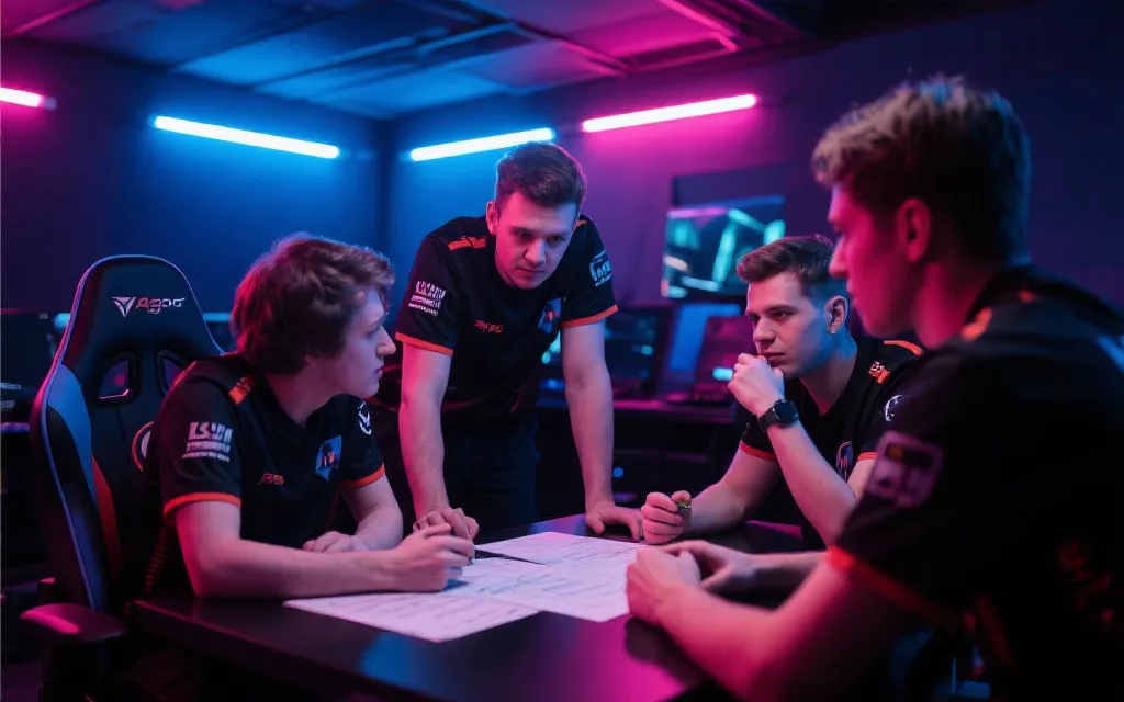 Liên Quân Mobile战术讨论与团队协作瞬间